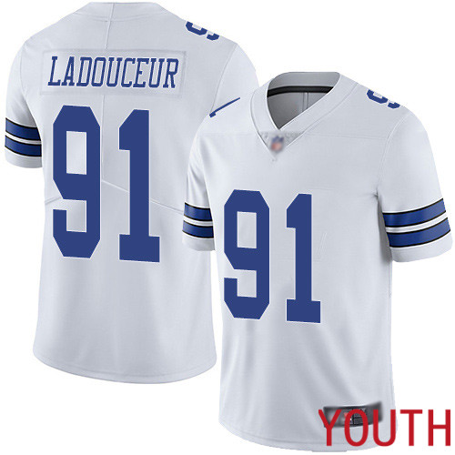 Youth Dallas Cowboys Limited White L. P. Ladouceur Road #91 Vapor Untouchable NFL Jersey